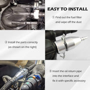 DURAFORCE Powerstroke Fuel Return Line Repair Quick Connector for 17-22 Ford F250-550 6.7L