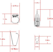 DURAFORCE Powerstroke Fuel Return Line Repair Quick Connector for 17-22 Ford F250-550 6.7L