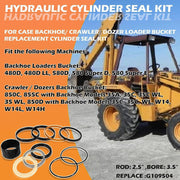 DURAFORCE G109504 Cylinder Seal Kit for Case Backhoe Loader Bucket 480D 580D 580SE 850C