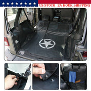 DURAFORCE Rear Bench Floor Safety Mat Storage Cargo Cover for Jeep Wrangler JK 2007-2018