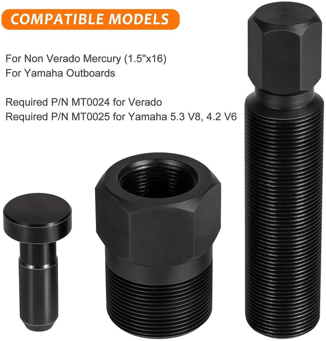 DURAFORCE Flywheel Puller Flywheel Removal Tool 1.5" x16 For Mercury & Yamaha Outboard