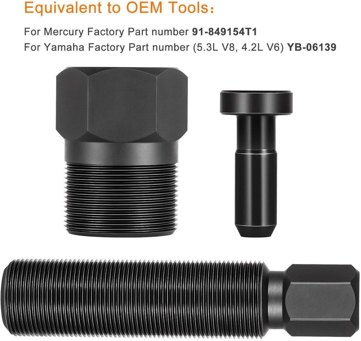 DURAFORCE Flywheel Puller Flywheel Removal Tool 1.5" x16 For Mercury & Yamaha Outboard