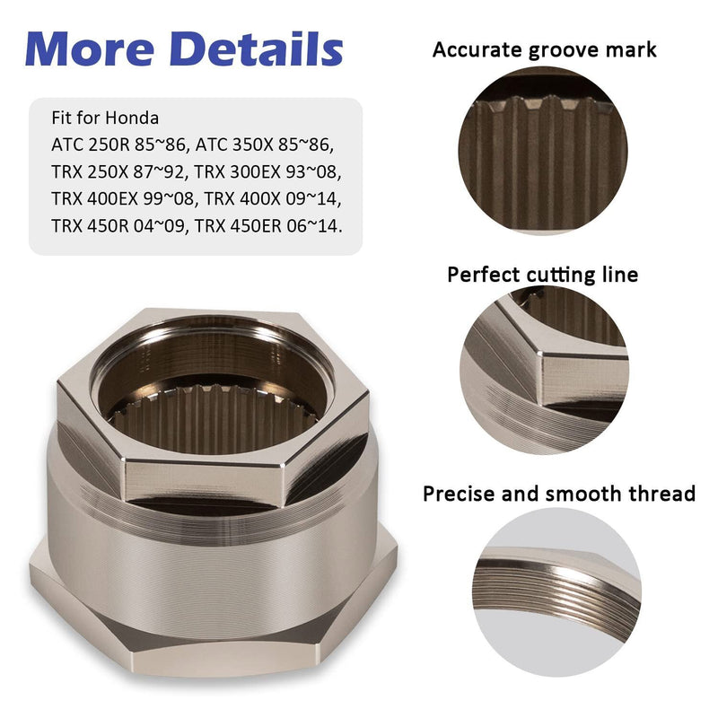 DURAFORCE Rear Axle Lock Jam Sleeve Nut Clip for Honda TRX400EX 400EX 400 400X 450R 450