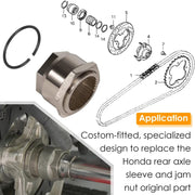 DURAFORCE Rear Axle Lock Jam Sleeve Nut Clip for Honda TRX400EX 400EX 400 400X 450R 450