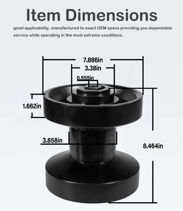 DURAFORCE Track Roller Fits Takeuchi TL130 TL130 TL230 TL230 TL8 fits Gehl fits Mustang