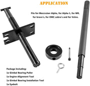 DURAFORCE Gimbal Bearing Puller & Alignment Tool For Mercruiser Alpha Bravo MR OMC & Volvo