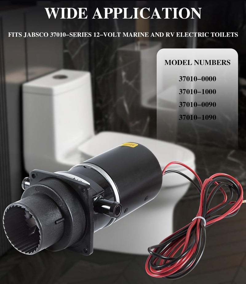 DURAFORCE 37041-0010 Motor Pump Assembly 12V for Jabsco 74001-2460 Marine Electric Toilet