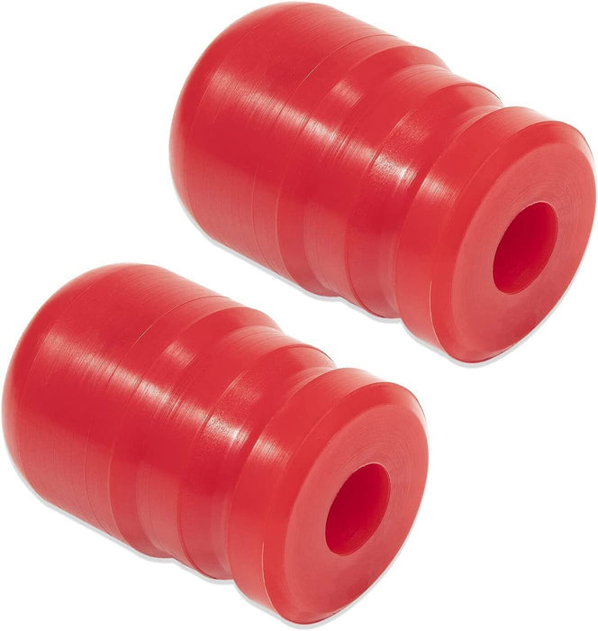 DURAFORCE 1-1303 Polyurethane Front Bump Stop for 2007-2018 Jeep Wrangler JK/JKU 2pcs Red