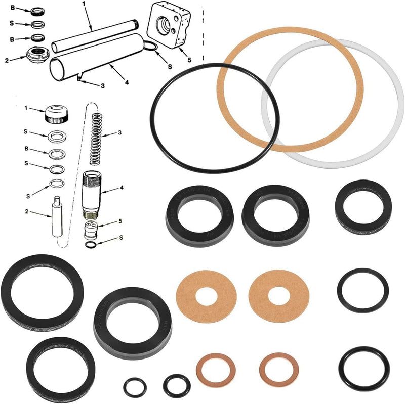 DURAFORCE Floor Jack Replacement Seal Repair Rebuild Kit For 1789 High Lift Transmission
