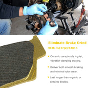 DURAFORCE For Can-Am Outlander 450 570 650 850 1000 EFI XT XMR DPS Front & Rear Brake Pad