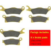 DURAFORCE For Can-Am Outlander 450 570 650 850 1000 EFI XT XMR DPS Front & Rear Brake Pad