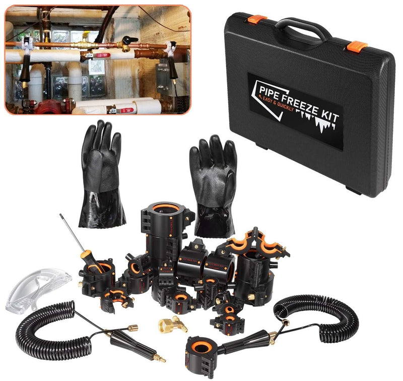 DURAFORCE CST2 General Cold-Shot Pipe Freeze Kit, Small, Black and Orange