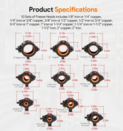 DURAFORCE CST2 General Cold-Shot Pipe Freeze Kit, Small, Black and Orange