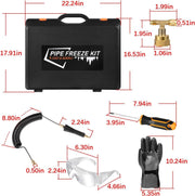 DURAFORCE CST2 General Cold-Shot Pipe Freeze Kit, Small, Black and Orange