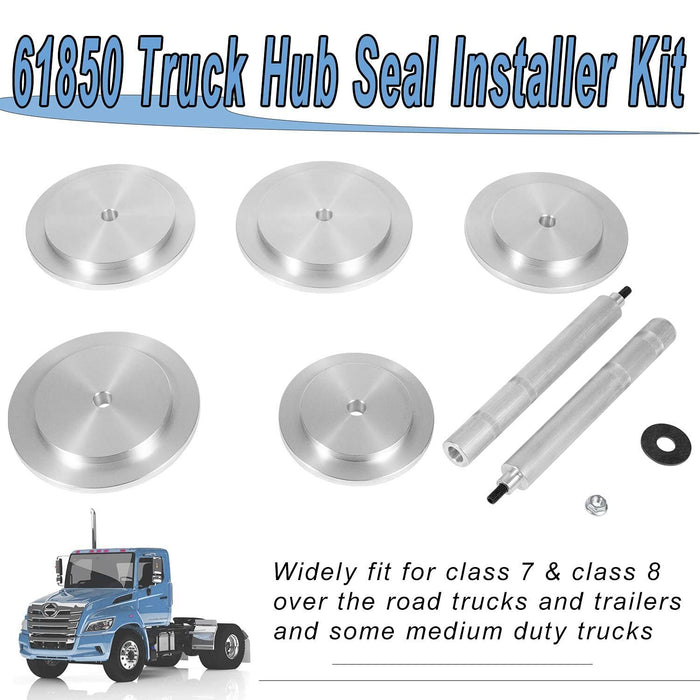 DURAFORCE 61850 Truck Hub Seal Installer Set for Class 7 & 8 M Duty & Road Trucks Trailers