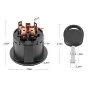 DURAFORCE Ignition Starter Switch & 2 Keys For John Deere X300 X304 X320 X324 X340 X500