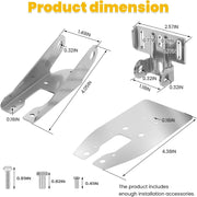 DURAFORCE for Garmin Heavy-Duty HD Transom Mount Bracket with Spray Sheild 010-12006-11