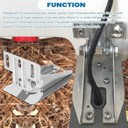 DURAFORCE for Garmin Heavy-Duty HD Transom Mount Bracket with Spray Sheild 010-12006-11