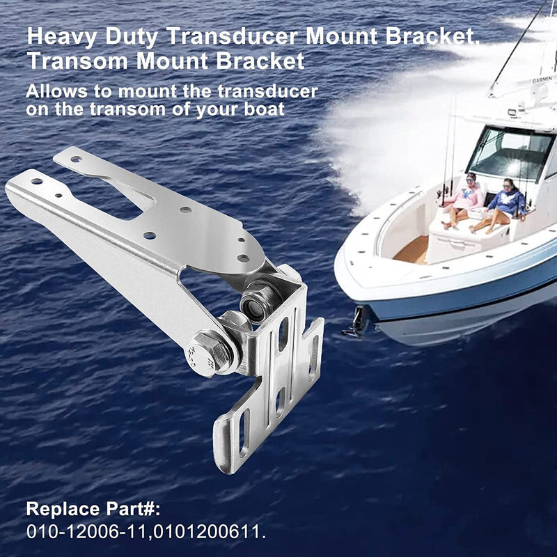 DURAFORCE for Garmin Heavy-Duty HD Transom Mount Bracket with Spray Sheild 010-12006-11