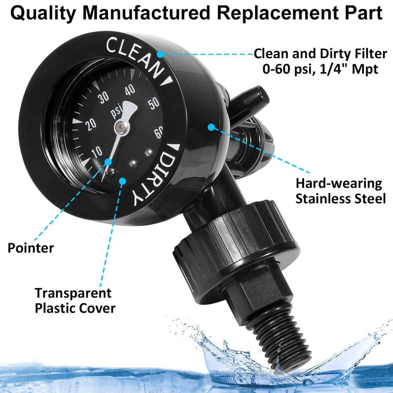 DURAFORCE For Jandy Pool Filter Pressure Gauge & Air Relief R0357200 Replacement part