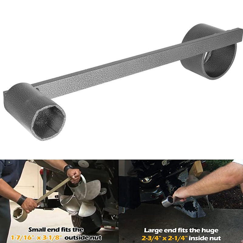 DURAFORCE For MerCruiser Bravo 3 III Propeller Wrench 8M0129074 Steel Dual Hex Prop Wrench