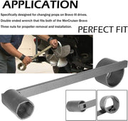 DURAFORCE For MerCruiser Bravo 3 III Propeller Wrench 8M0129074 Steel Dual Hex Prop Wrench