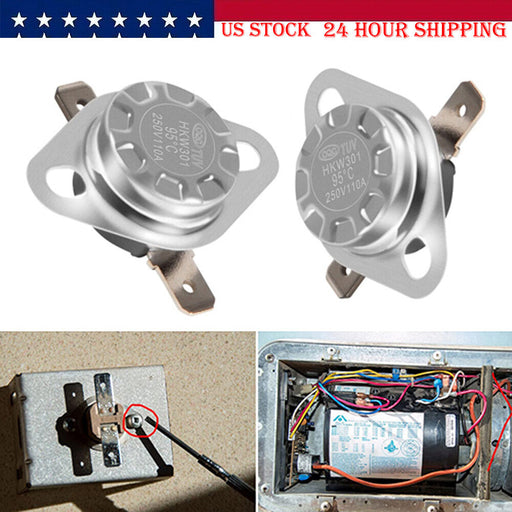 DURAFORCE 37022 Limit Switch For Atwood RV Furnaces, 85-III, 85-IV, 1522, 8525, 8531-190℉