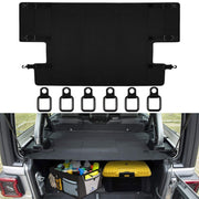 DURAFORCE Cargo Cover Foldable Rear Trunk Organizer Shade for Jeep Wrangler JL 2018~2020