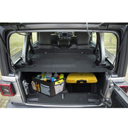 DURAFORCE Cargo Cover Foldable Rear Trunk Organizer Shade for Jeep Wrangler JL 2018~2020