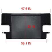 DURAFORCE Cargo Cover Foldable Rear Trunk Organizer Shade for Jeep Wrangler JL 2018~2020