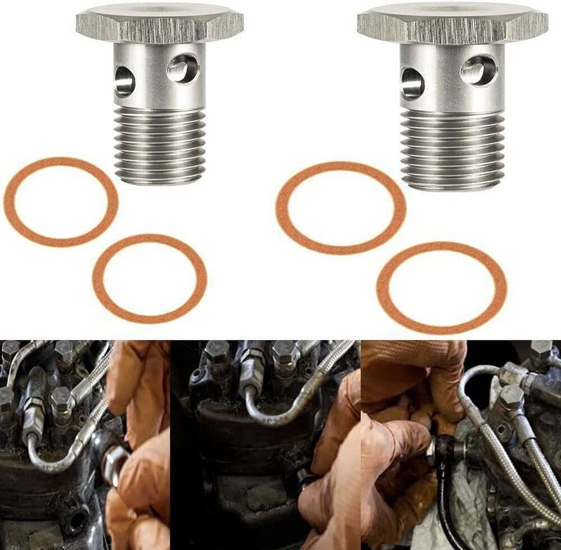 DURAFORCE For Ford Powerstroke 6.0 6.4L Diesel Fuel Banjo Bolt Ultra High Flow Upgrade