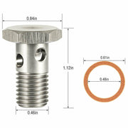 DURAFORCE For Ford Powerstroke 6.0 6.4L Diesel Fuel Banjo Bolt Ultra High Flow Upgrade