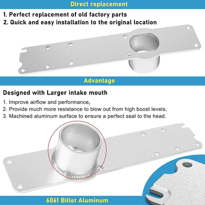 DURAFORCE For 1996-2003 Ford 7.3L Intake Manifold with Powerstroke Plenum Bolt Aluminum 3"