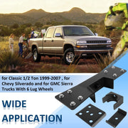 DURAFORCE C-Notch Rear Support & 6" Drop Flip Kit for 99-07 Chevy Silverado C1500 GMC Sier