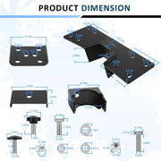 DURAFORCE C-Notch Rear Support & 6" Drop Flip Kit for 99-07 Chevy Silverado C1500 GMC Sier