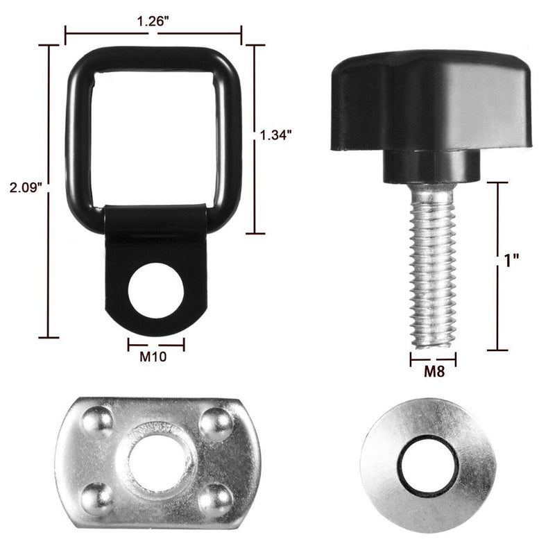DURAFORCE Hard Top Quick Removal Screw Washer Fastener Nuts Bolts Kit for Jeep Wrangler JK
