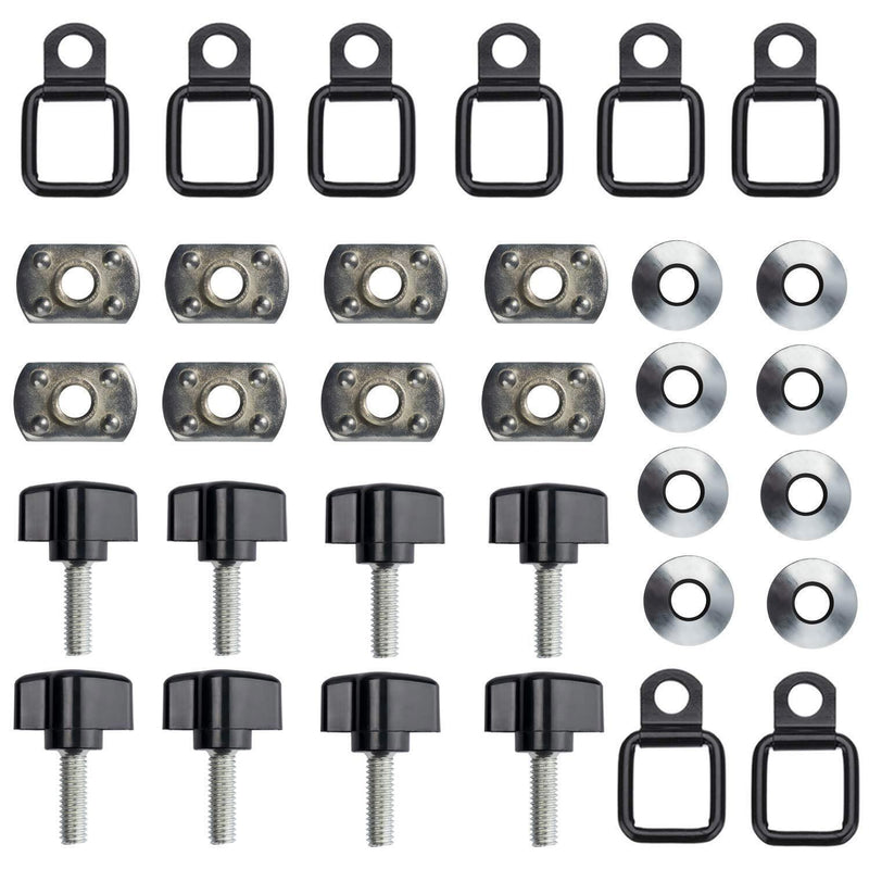 DURAFORCE Hard Top Quick Removal Screw Washer Fastener Nuts Bolts Kit for Jeep Wrangler JK