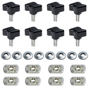 DURAFORCE Hard Top Quick Removal Screw Washer Fastener Nuts Bolts Kit for Jeep Wrangler JK