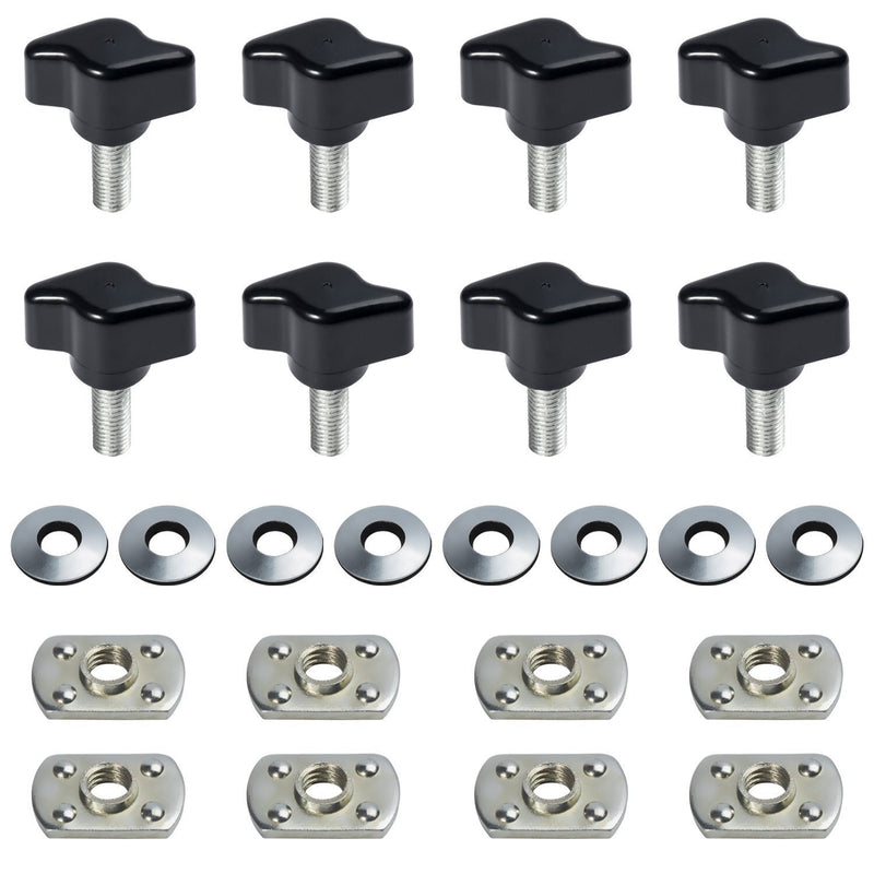 DURAFORCE Hard Top Quick Removal Screw Washer Fastener Nuts Bolts Kit for Jeep Wrangler JK