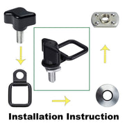 DURAFORCE Hard Top Quick Removal Screw Washer Fastener Nuts Bolts Kit for Jeep Wrangler JK