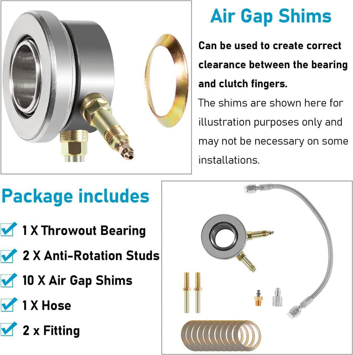 DURAFORCE for 82876 GM Borg-Warner T5 Transmission Stock Clutch Hydraulic Throwout Bearing