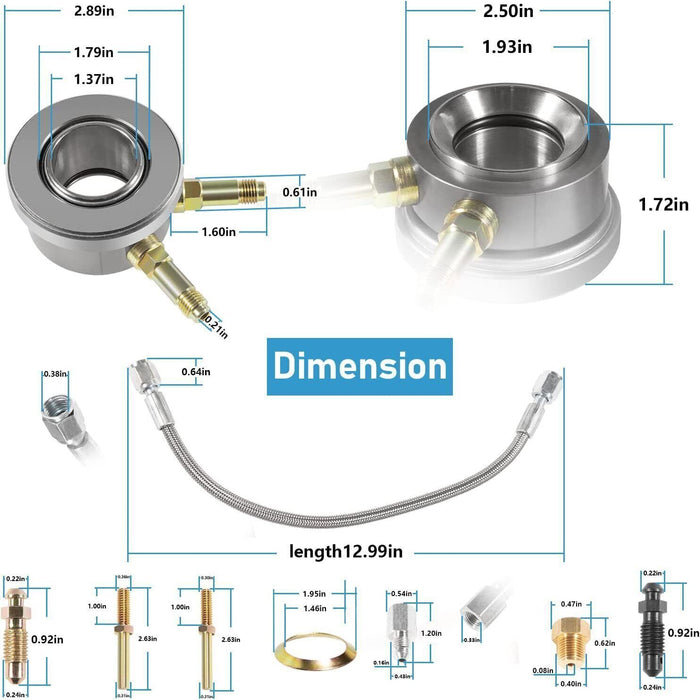DURAFORCE for 82876 GM Borg-Warner T5 Transmission Stock Clutch Hydraulic Throwout Bearing