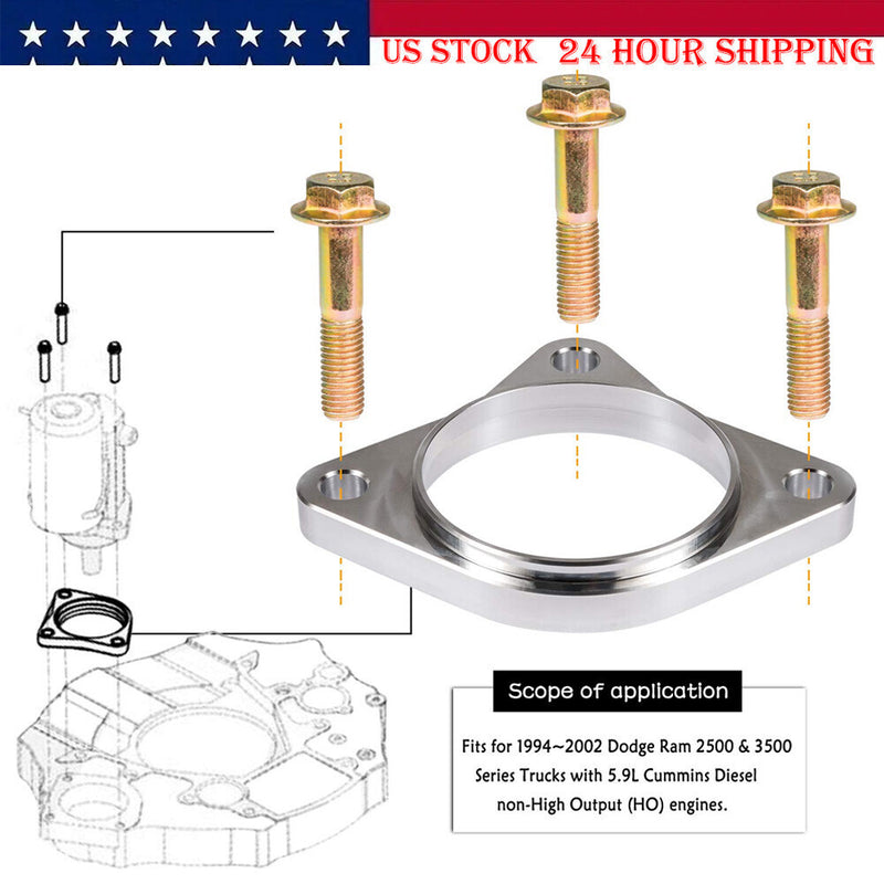 DURAFORCE Starter Spacer Kit w/ Bolts 5 Speed For 94-02 Dodge Ram 2500 3500 Cummins 5.9L