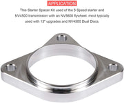DURAFORCE Starter Spacer Kit w/ Bolts 5 Speed For 94-02 Dodge Ram 2500 3500 Cummins 5.9L