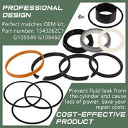 DURAFORCE 1543262C1 G105549 G109460 Hydraulic Cylinder Seal Kit For Case 350 450 480C 580