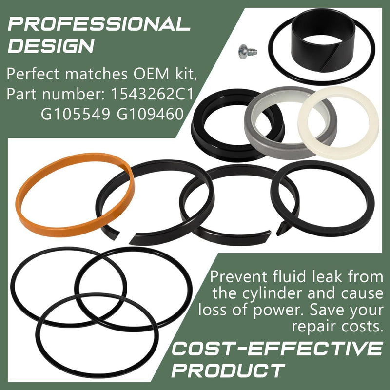 DURAFORCE 1543262C1 G105549 G109460 Hydraulic Cylinder Seal Kit For Case 350 450 480C 580