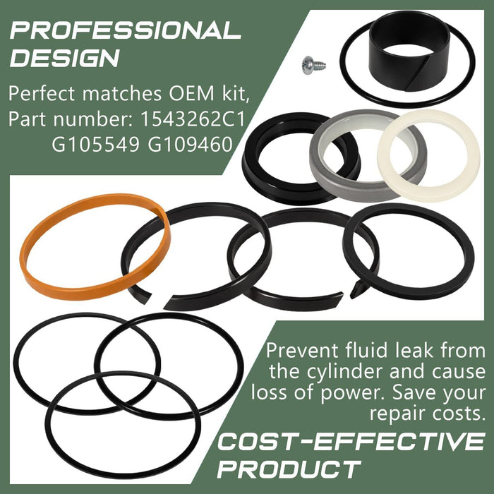 DURAFORCE 1543262C1 G105549 G109460 Hydraulic Cylinder Seal Kit For Case 350 450 480C 580
