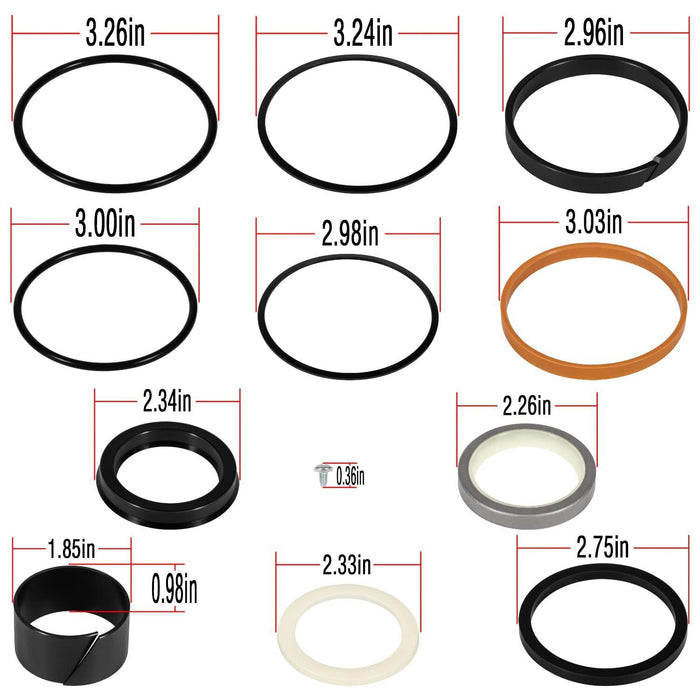 DURAFORCE 1543262C1 G105549 G109460 Hydraulic Cylinder Seal Kit For Case 350 450 480C 580