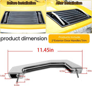 DURAFORCE Chrome Hood Exterior Door Handles Trim Accessories for Hummer H2 2003-2009 SUT