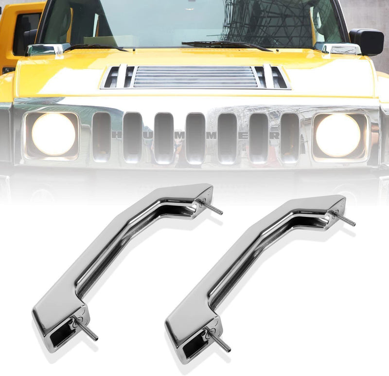 DURAFORCE Chrome Hood Exterior Door Handles Trim Accessories for Hummer H2 2003-2009 SUT